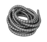 Manchon de protection pour câbles spiralés, Protecteur d'organisateur d'enroulement de câble en spirale, Tube en plastique multicolore de 1 mètre, plusieurs tailles(Grey,10mm inside diameter)
