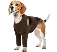 Manchon de Protection pour Plaie de Jambe de Chien, Protecteur de Coude Anti Lechage pour la RéCupération Postopératoire (Marron, XL)