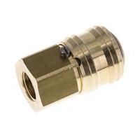 Manchon de raccord pneumatique en laiton DN 7.2 (Euro) avec verrouillage