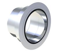 Manchon de raccordement avec doublure murale intégrée - simple paroi - Tecnovis TEC-EW-CLASSIC Anschlussstutzen Ø 150 und Wandfutter Ø 130
