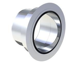 Manchon de raccordement avec doublure murale intégrée - simple paroi - Tecnovis TEC-EW-CLASSIC Anschlussstutzen Ø 130 und Wandfutter Ø 100