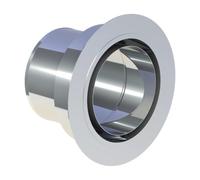 Manchon de raccordement avec passage murale intégrée pour TEC-STAHL - simple paroi - Tecnovis TEC-EW-CLASSIC Anschlussstutzen Ø 150 und Wandfutter Ø 80