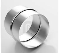 Manchon de raccordement FNW-France, en acier galvanisé pour tuyaux et gaines légers ou lourds, pour tuyau polyurethane spiralé, pour tuyau souple aspirateur à copeaux (100mm)