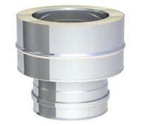 Manchon de raccordement inox avec chemisage mural - TEC-DW-Classic 100mm