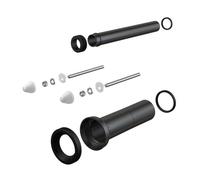Manchon de raccordement WC long de 30 cm, 90mm + pièce de raccordement 45 mm (M9000)