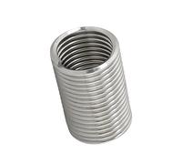 Manchon de réparation de filetage de dent de vis en fil SS304, manchon hélicoïdal de protection M1,6-M24, insert fileté A2(D1,M10x1.5 (10Pcs))
