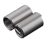 Manchon de réparation filetage dent vis en acier inoxydable 304, manchon hélicoïdal enroulé protection fil M1.6 M2 M3 M4 M5 M6 ~ M24, insert fileté A2(D1.5,.6x0.35 (10Pcs))