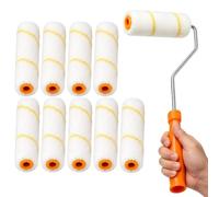 Manchon De Rouleau De Peinture 10 Manchons Microfibre Texturés Avec Poignée
