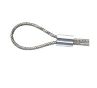Manchon de sertissage de câble à trous M1.5 à M4, embouts de fil, bouchon de câble en aluminium en forme de 8, accessoires de quincaillerie for corde à sertir, 10/200 pièces