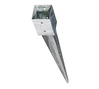 Manchon de sol pliable pour poteaux Manchon de sol Support de poteau de manchon pliable Ancrage de poteau de manchon de sol pliable galvanisé 71x71x750mm