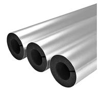 Manchon de Tube Tuyau D'Isolation Thermique pour Extérieur Conduite D'eau ID 20 mm-165 mm Calorifugeage de la Tuyauterie Tuyau en Mousse(ID 2")