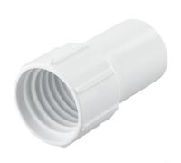 Manchon de tuyau d'aspirateur en PVC blanc pour tuyaux spiralés de 3,8 cm, connecteur fileté de rechange pour une installation et une réparation faciles du nettoyage de la piscine