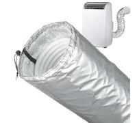 Manchon De Tuyau De Climatiseur Portable, Couvercle De Tuyau D'isolation Thermique En Feuille D'aluminium, Bouclier Lavable Prolonge La Durée De Vie Du Tuyau(Silver)