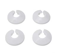 Manchon de tuyau de radiateur en plastique, diamètre intérieur de 15 mm, diamètre extérieur de 46 mm, collier de tuyau galvanisé argenté pour système de chauffage et trou de plancher de radiateur