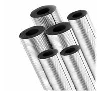 Manchon de Tuyau D'isolation Antigel, Isolation de Tuyau, Imperméable Préservation Auto Adhésif, Isolation en Papier D'aluminium Semi Fendue(T10MM X ID48MM X 0.9M)