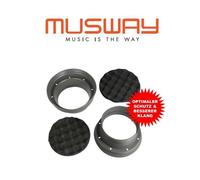 Musway MSB130 | 130mm Silikon-Lautsprechermanschette mit Noppenschaumunterlage
