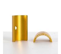 Manchon d'espacement de cale de guidon de vélo - Bague réductrice de tige en alliage d'aluminium pour conversion de 25,4 mm à 31,8 mm ou 31,8 mm à 35 mm de diamètre (doré 25,4-31,8)