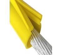 Manchon d'isolation à Pression Rapide de 14 mm de diamètre intérieur for Lignes sous Tension, Gaine de Protection réutilisable for Un Travail électrique sûr sur des câbles Nus(Yellow,Length 9.8ft)