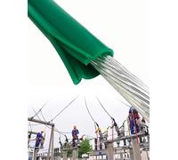 Manchon d'isolation en Silicone, Couvercle de Protection for conducteur aérien Nu, Gaine Isolante de câble de Ligne électrique Haute Tension for Transmission extérieure(10KV,ID 1.2cm/0.47in)