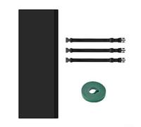 Manchon d'isolation portable ACHose avec isolation thermique à trois couches, facile à installer à l'aide de sangles et lavable pour un refroidissement estival pratique (noir)