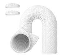 Manchon d'isolation portable pour tuyau de climatisation, convient pour tuyau d'échappement de 12,7 cm et 15 cm de diamètre, couvercle d'aération isolé, facile à installer avec 2/4 sangles réglables