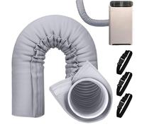 Manchon d'Isolation pour Gaine de Climatiseur | Isolation Pour Tuyau d'Évacuation de Climatiseur,Manchon Flexible Isolant Anti-Poussière Adapté aux Tuyaux de 13 cm et 15 cm de Diamètre pour Ventilatio