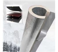 Manchon D'isolation Pour Tube Climatisation,Tube D'isolation De Mousse De Polyéthylène Antigel Auto-scellant, Pour 27mm-219mm ID Tuyaux, Gaine De Tube Isolée Avec Feuille D'aluminium ( Size : ID 63mm