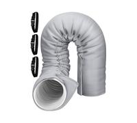 Manchon D'Isolation Pour Tuyau D'Évacuation De Climatisation - Gaine Isolante Pour Tuyau De Climatiseur Avec 3 Sangles À Boucle Réglables, ConvientAux Tuyaux D'échappement De 12,7 Cm Et 15 Cm De Diam