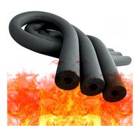 Manchon d'isolation pour Tuyaux Isolation Ustensiles Fitness, Isolation de Tuyau Flexible, Conduits Mousse Caoutchouc, pour Climatiseur Tubes Chauffage 20/25/32/40/50/60/75/90/110mm x 13/17mm x 1.6m(4