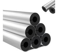 Manchon D'isolation Tube isolation Isolation Phonique Papier D'aluminium Tuyaux de Mousse antigel ID 16-114mm pour Tuyau d'eau De Chauffage Support de poignée d'outil Climatisation(76mm x 50mm x95cm)