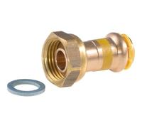 Manchon droit écrou tournant gaz - Ø 22 mm - F 3/4' - Aalberts Integrated Piping Systems