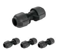 Manchon égal de Gardena : raccord pour Extension du Tuyau de Pose, 25 mm, Technologie de raccordement Quick&Easy, Montage sans Outils avec Les tuyaux de Pose 25 mm de Gardena (2775-20) (Lot de 4)