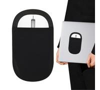 Manchon élastique - Support de souris à coller - Pochette adhésive de poche - Grande pochette en mousse élargie avec adhésif réutilisable pour sans fil sans résidus de colle compatible avec tablette