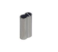 Manchon en aluminium Kit de 100 manchons de sertissage à double barillet for boucle de sertissage de pêche, connecteur de tube de câble métallique(100Pcs 2.2mm)