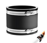 Manchon en Caoutchouc Flexible Ø 100 mm, avec Deux Colliers en Acier Inoxydable, pour Ventilateur Tubulaire, Filtre à Charbon, Tuyau Rigide, Tuyau en Acier