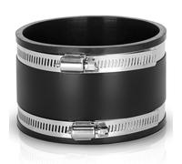 Manchon en caoutchouc flexible de 100 mm avec 2 colliers de serrage en acier inoxydable - Manchon de réduction de bruit - Sans odeur - Pour ventilateur de tuyau, filtre à charbon - Tube en acier