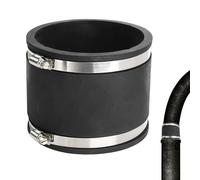 Manchon en caoutchouc flexible : raccord de tuyau Ø 100 mm, raccord en caoutchouc avec deux colliers de serrage en acier inoxydable, tuyau d'évacuation pour PVC, ventilateur de tuyau, filtre à charbon