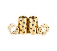 Manchon en laiton graphite, 2 pièces de revêtement en cuivre résistant à l'usure/revêtement autolubrifiant sans huile, diamètre intérieur 4-25 mm(25x32x50mm)