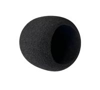 Manchon en mousse pour microphone podcast, 5,5 x 6,2 cm, noir, protection pare-brise, tampon anti-éclaboussures, accessoire d'installation rapide, micro de travail à distance, capuchon en éponge pour