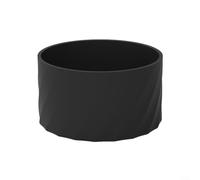 Manchon en silicone pour bouteille d'eau conçu pour s'adapter autour de la partie inférieure des verres cylindriques pour une prise en main fonctionnelle (noir)