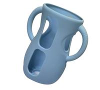 Manchon en silicone pour bouteille en verre - Matériau 120 ml/240 ml, support anti-casse, poignées incluses | Parfait pour biberon anti-chute résistant aux chocs Passe au lave-vaisselle
