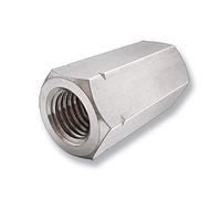 Manchon fileté rond A2 en acier inoxydable - Écrou de raccordement - V2A - Modèle rond M6 M8 M10 M12 M16 M20 (10, M10 x 30)