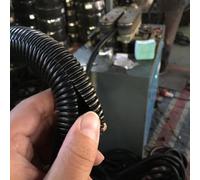 Manchon flexible pour fil fendu - Design nervuré pour une insertion facile du fil et une protection dans divers environnements (6,35 mm)