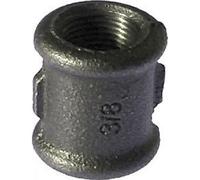 Manchon fonte droite / droite - filetage 50/60 noir CODITAL