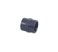 Manchon - GENERIQUE - Ø 50 mm x 1 Pouce 1/2 - PVC - A visser - Coude