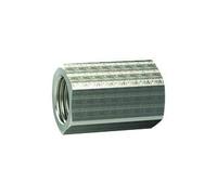 Manchon hexagonal en laiton nickelé G 3/4, SW 32, pression de travail max. 25 bars, tampon de fonctionnement. Charge maximale : 150°C