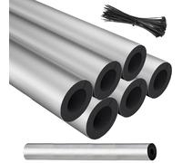 Manchon Isolant Antigel Extérieur en Mousse Aluminium, Revêtement de Tuyau pour Conduite d'Air Conditionné, Protection des Tuyaux d'Eau contre le Gel, Diamètre 20 à 110 mm(Wall 30mm,ID20mm)