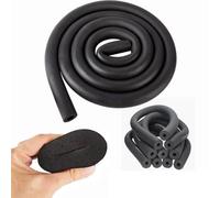 Manchon Isolant Noir pour Tuyaux - Épaisseur 20mm - Diamètre Intérieur 22mm à 76mm - Isolation Étanche Chauffage/Climatisation - Antigel Extérieur/Support de Poignée(64mm ID X 20mm X 1.9M)