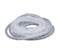 Manchon isolant PE, faisceau de câbles, Protection de câbles, Conduit, Tube enroulé en spirale, résistant aux hautes températures, Circuit mécanique automatique(White,20mm (3meter))