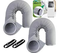 Manchon isolant pour tuyau de climatisation, housse de protection pour tuyau d'évacuation de climatiseur de 5 et 5,9 pouces de diamètre, couvercle isolant pour conduit de ventilation Gray